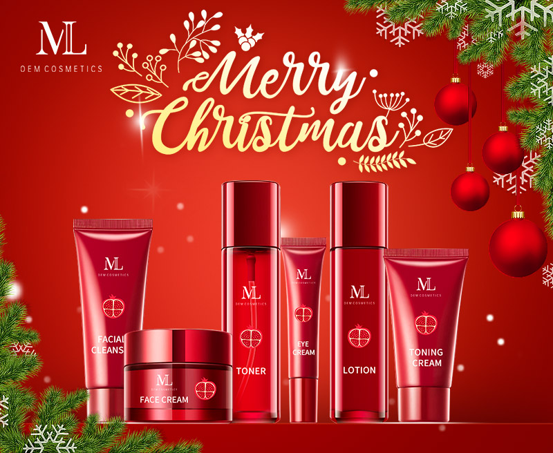 MLXL OEM مستحضرات التجميل أتمنى لكم عيد ميلاد سعيد وسنة جديدة سعيدة