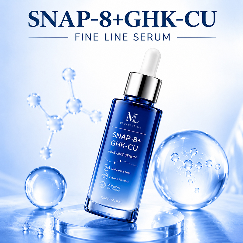 GHK-CU SNAP-8 Face Serum MLXL OEM COSMETIC Expertly Formulated Custom Crafted Private Label for Your Brand